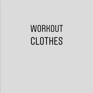 Workout clothes start here >>>